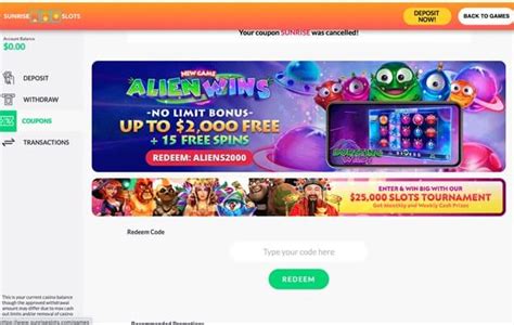 Magic Mushroom is a new game at Ruby <strong>Slots</strong> Casino and they’re promoting it with <strong>bonus code</strong> MUSHROOM. . Sunrise slots no deposit bonus codes
